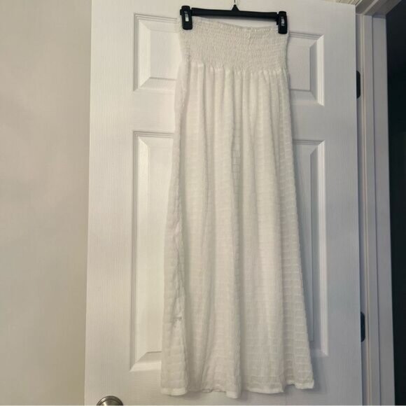 Shein White Maxi Cover Up Skirt - Picture 3 of 4